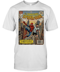 Lionel Messi Argentina National Team Spider-Man the Amazing Spider-Goat Classic Men's T-shirt
