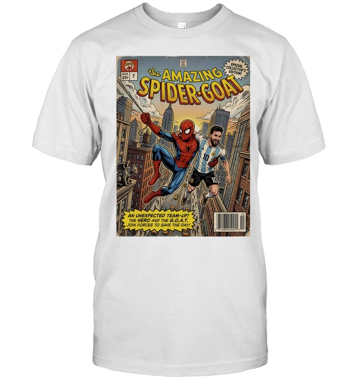 Lionel Messi Argentina National Team Spider-Man the Amazing Spider-Goat Classic Men's T-shirt