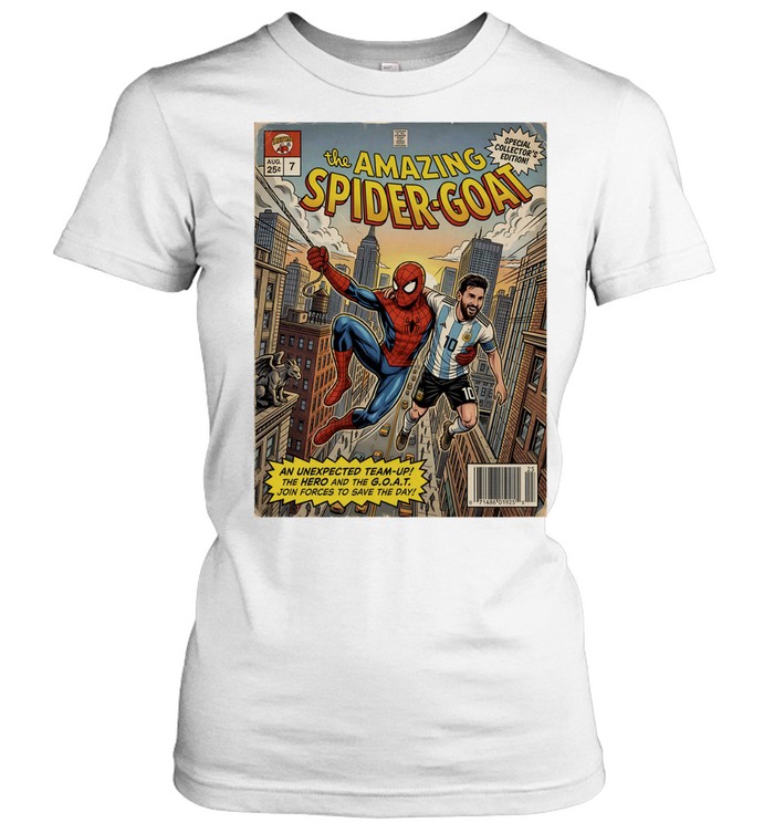 Lionel Messi Argentina National Team Spider-Man the Amazing Spider-Goat Classic Women's T-shirt