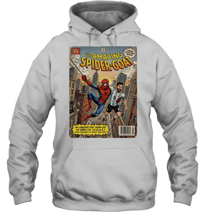 Lionel Messi Argentina National Team Spider-Man the Amazing Spider-Goat Unisex Hoodie