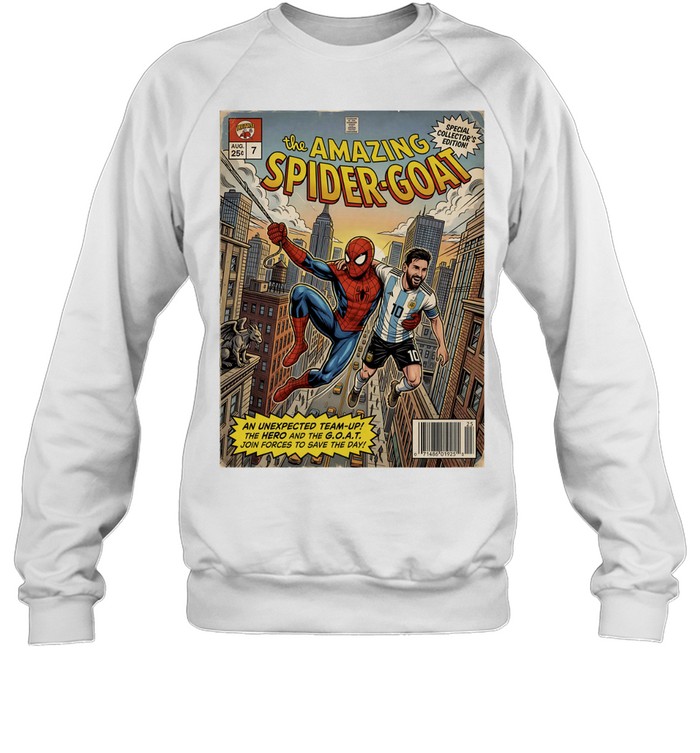 Lionel Messi Argentina National Team Spider-Man the Amazing Spider-Goat Unisex Sweatshirt