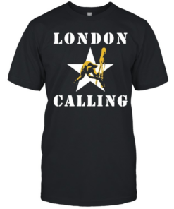 London Calling The Clash Punk Rock Band Classic Men's T-shirt