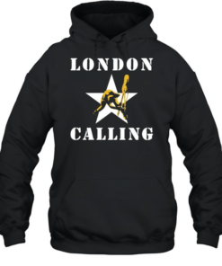 London Calling The Clash Punk Rock Band  Unisex Hoodie