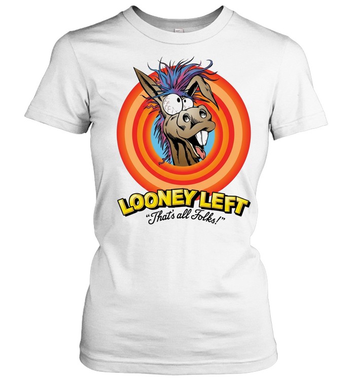 Looney left thats all folks donkey Classic Women's T-shirt