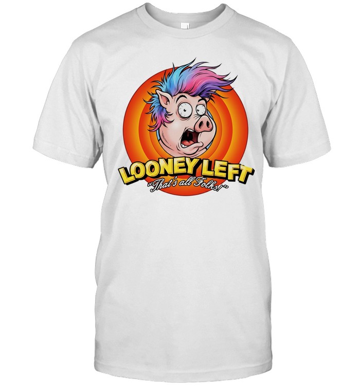 Looney left thats all folks pig Classic Men's T-shirt