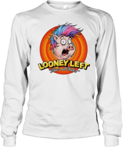 Looney left thats all folks pig Long Sleeved T-shirt