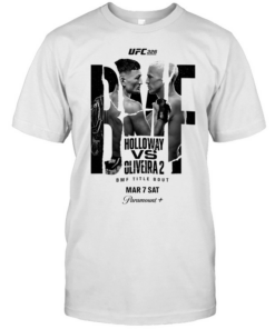 Max Holloway Charles Oliveira 326 BMF Title Bout Mar 7 Sat Paramount Plus Classic Men's T-shirt