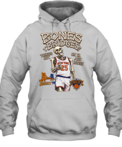 Mikal Bridges New York Knicks Bones Bridges Tongue Out On Ya Ass Boyeee Unisex Hoodie