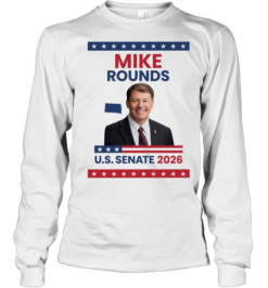 Mike Rounds US Senate 2026 South Dakota face  Long Sleeved T-shirt