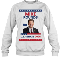 Mike Rounds US Senate 2026 South Dakota face  Unisex Sweatshirt