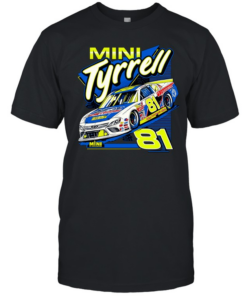 Mini Tyrrell 81 Nascar racing car Mini Ts Tin and Auto  Classic Men's T-shirt