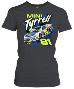Mini Tyrrell 81 Nascar racing car Mini Ts Tin and Auto  Classic Women's T-shirt