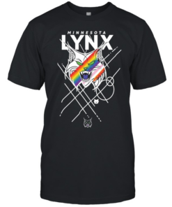 Minnesota Lynx Pride Lynx Logo Rainbow Pride Classic Men's T-shirt