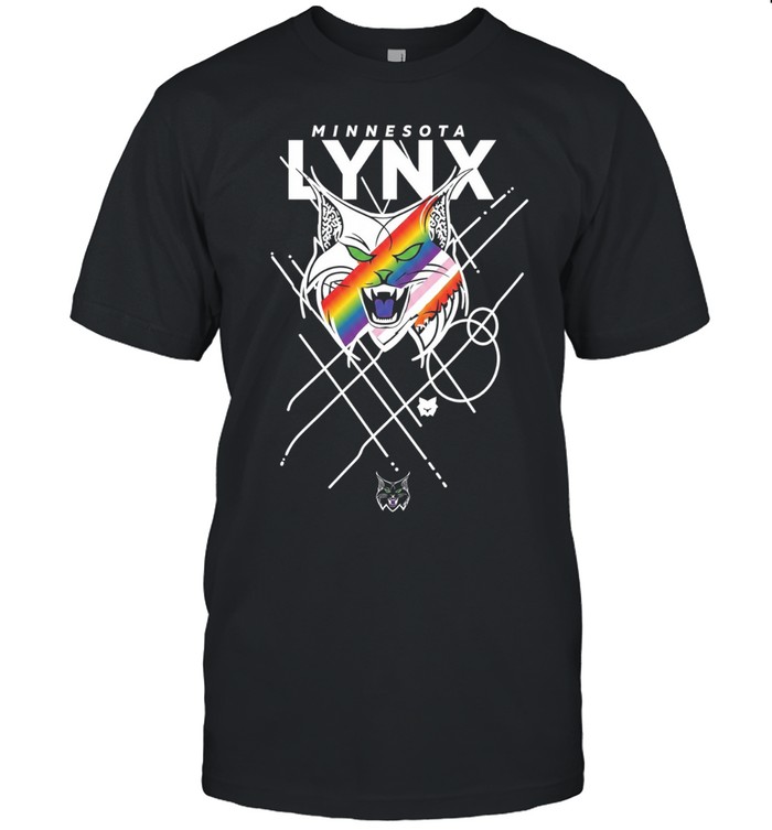 Minnesota Lynx Pride Lynx Logo Rainbow Pride Classic Men's T-shirt