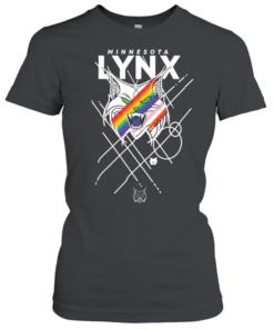 Minnesota Lynx Pride Lynx Logo Rainbow Pride  Classic Women's T-shirt