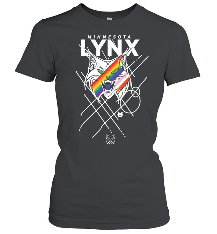 Minnesota Lynx Pride Lynx Logo Rainbow Pride Classic Women's T-shirt