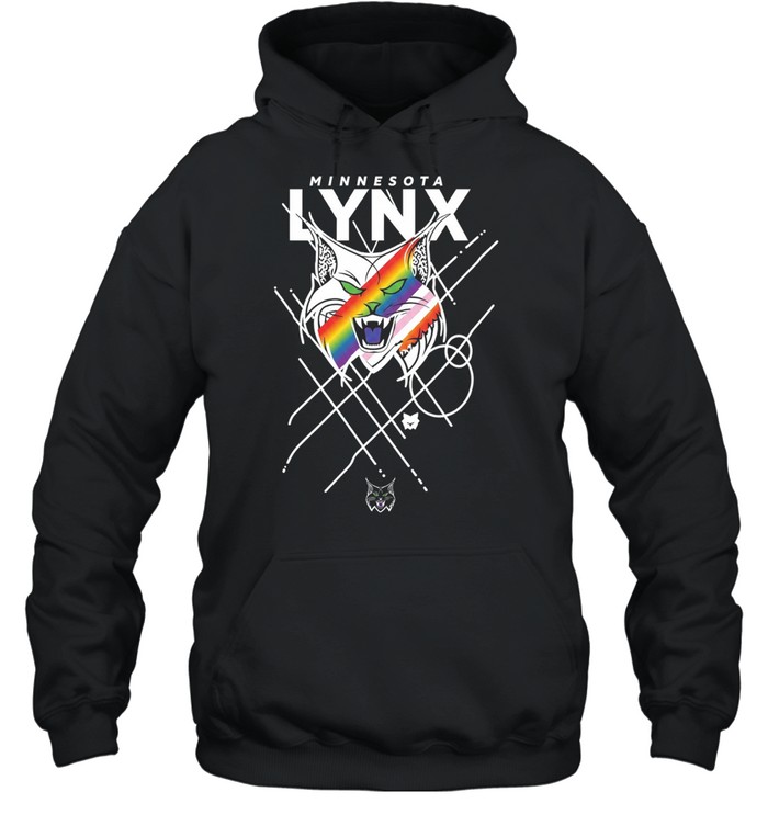 Minnesota Lynx Pride Lynx Logo Rainbow Pride Unisex Hoodie