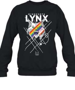 Minnesota Lynx Pride Lynx Logo Rainbow Pride Unisex Sweatshirt