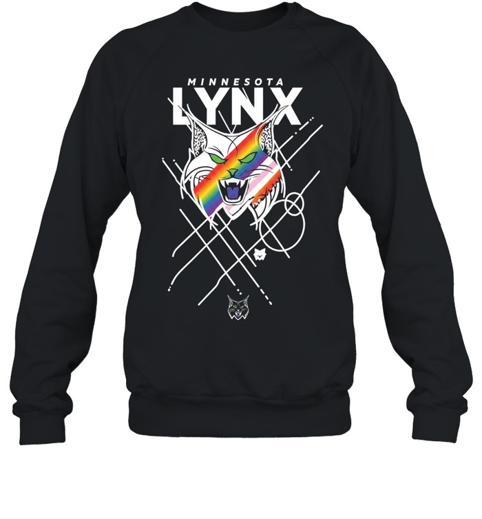 Minnesota Lynx Pride Lynx Logo Rainbow Pride Unisex Sweatshirt