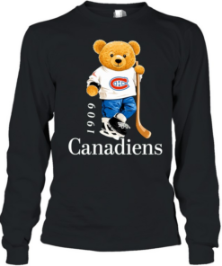 Montreal Canadiens 1909 Bear Long Sleeved T-shirt