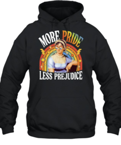 More Pride Less Prejudice LGBT Jane Austen Unisex Hoodie