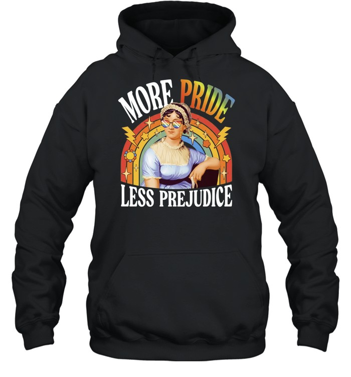 More Pride Less Prejudice LGBT Jane Austen Unisex Hoodie