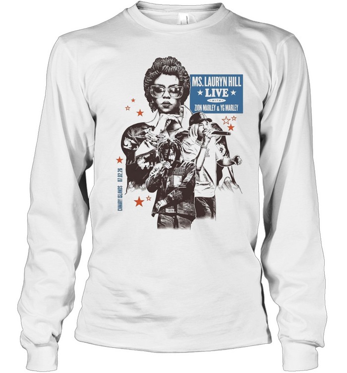 Ms Lauryn Hill Zion Marley YG Marley live Canary Islands February 2026 Long Sleeved T-shirt
