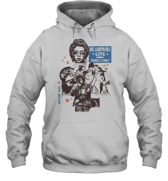 Ms Lauryn Hill Zion Marley YG Marley live Canary Islands February 2026 Unisex Hoodie