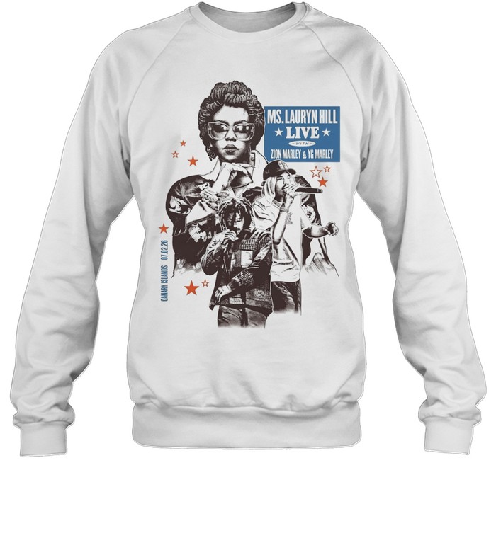 Ms Lauryn Hill Zion Marley YG Marley live Canary Islands February 2026 Unisex Sweatshirt