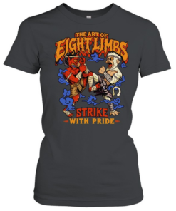Muay Thai Oni and Hanuman the Art of Eight Limbs Strike with Pride  Classic Women's T-shirt