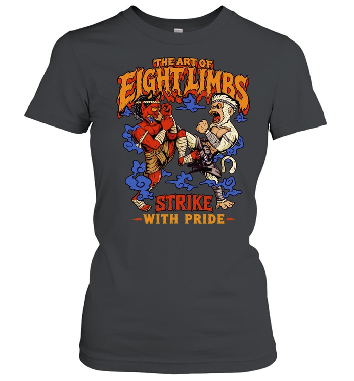 Muay Thai Oni and Hanuman the Art of Eight Limbs Strike with Pride Classic Women's T-shirt