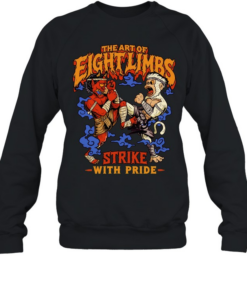 Muay Thai Oni and Hanuman the Art of Eight Limbs Strike with Pride Unisex Sweatshirt