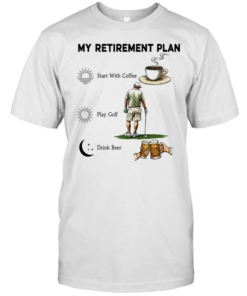 My retirement Plan Golf Beer Coffee Classic Men's T-shirt