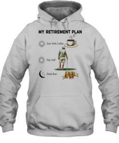 My retirement Plan Golf Beer Coffee  Unisex Hoodie