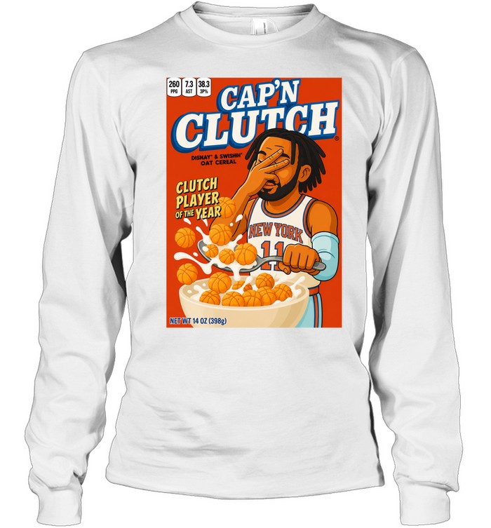 NY Knicks Captain Clutch Jalen Brunson Long Sleeved T-shirt