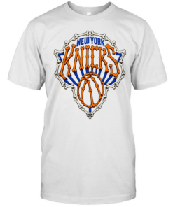 New York Knicks Bone Logo Skeleton Basketball Classic Men's T-shirt