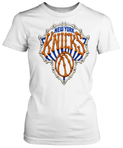 New York Knicks Bone Logo Skeleton Basketball  Classic Women's T-shirt