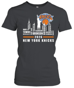 New York Knicks City line Name player 2026  Classic Women's T-shirt