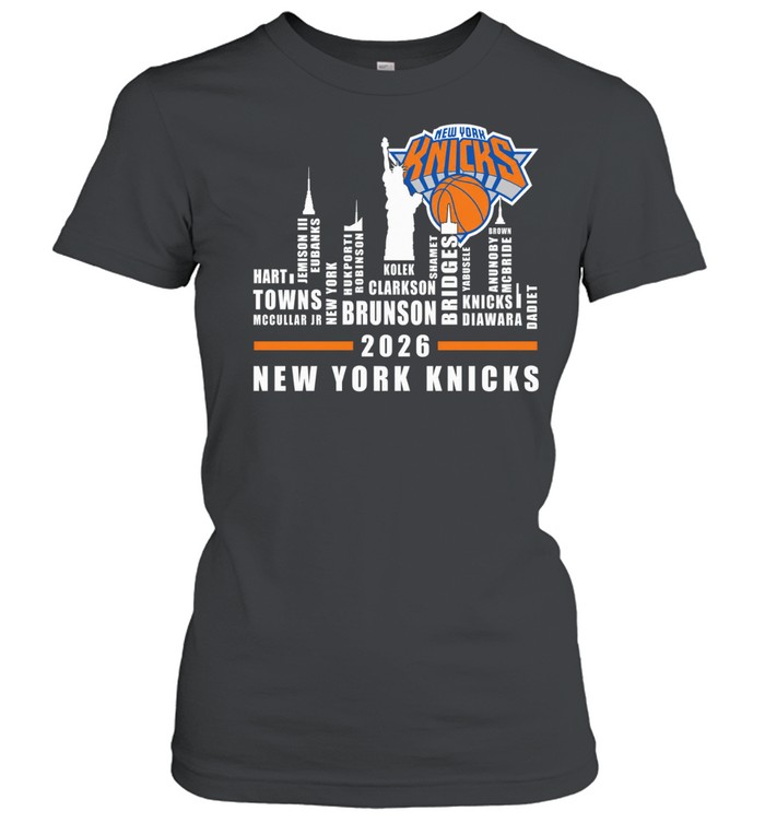 New York Knicks City line Name player 2026 Classic Women's T-shirt