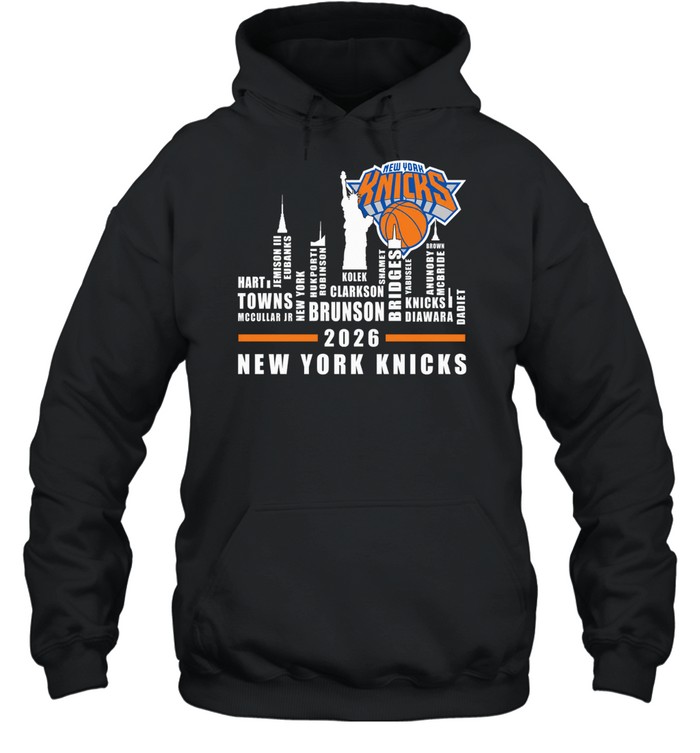 New York Knicks City line Name player 2026 Unisex Hoodie