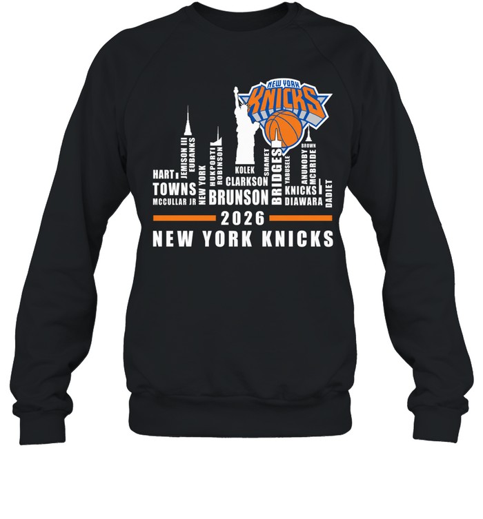 New York Knicks City line Name player 2026 Unisex Sweatshirt
