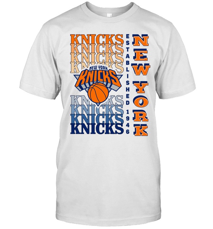 New York Knicks Gradient Wordmark Classic Men's T-shirt
