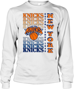 New York Knicks Gradient Wordmark Long Sleeved T-shirt