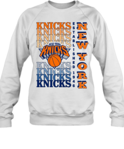 New York Knicks Gradient Wordmark Unisex Sweatshirt