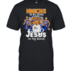 New York Knicks In My Veins Jesus In My Heart  Classic Men's T-shirt
