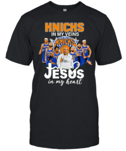 New York Knicks In My Veins Jesus In My Heart Classic Men's T-shirt