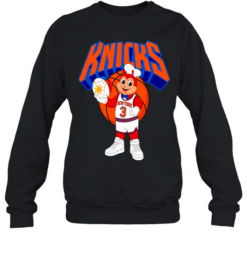New York Knicks Jollibee fast food mascot jersey basketball humor Unisex Sweatshirt