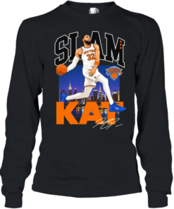 New York Knicks Karl-Anthony Towns Signature Long Sleeved T-shirt