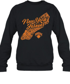 New York Knicks New York Forever Manhattan Map logo Unisex Sweatshirt