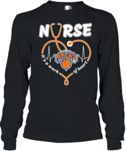New York Knicks Nurse It’s A Work Of Heart Long Sleeved T-shirt